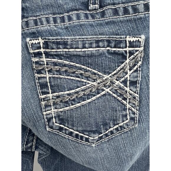 Ariat FR Work Pant Embellished Pocket Mid rise Bootcut Jeans 29S - Picture 3 of 6